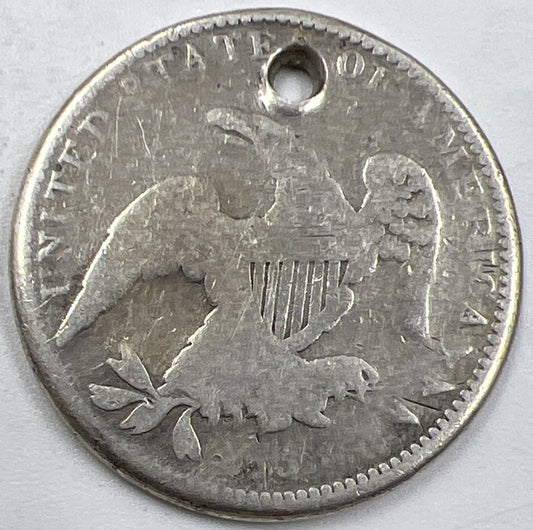 Capped Bust US USA Half Dollar | Silver Coin | Worn Grade | x861