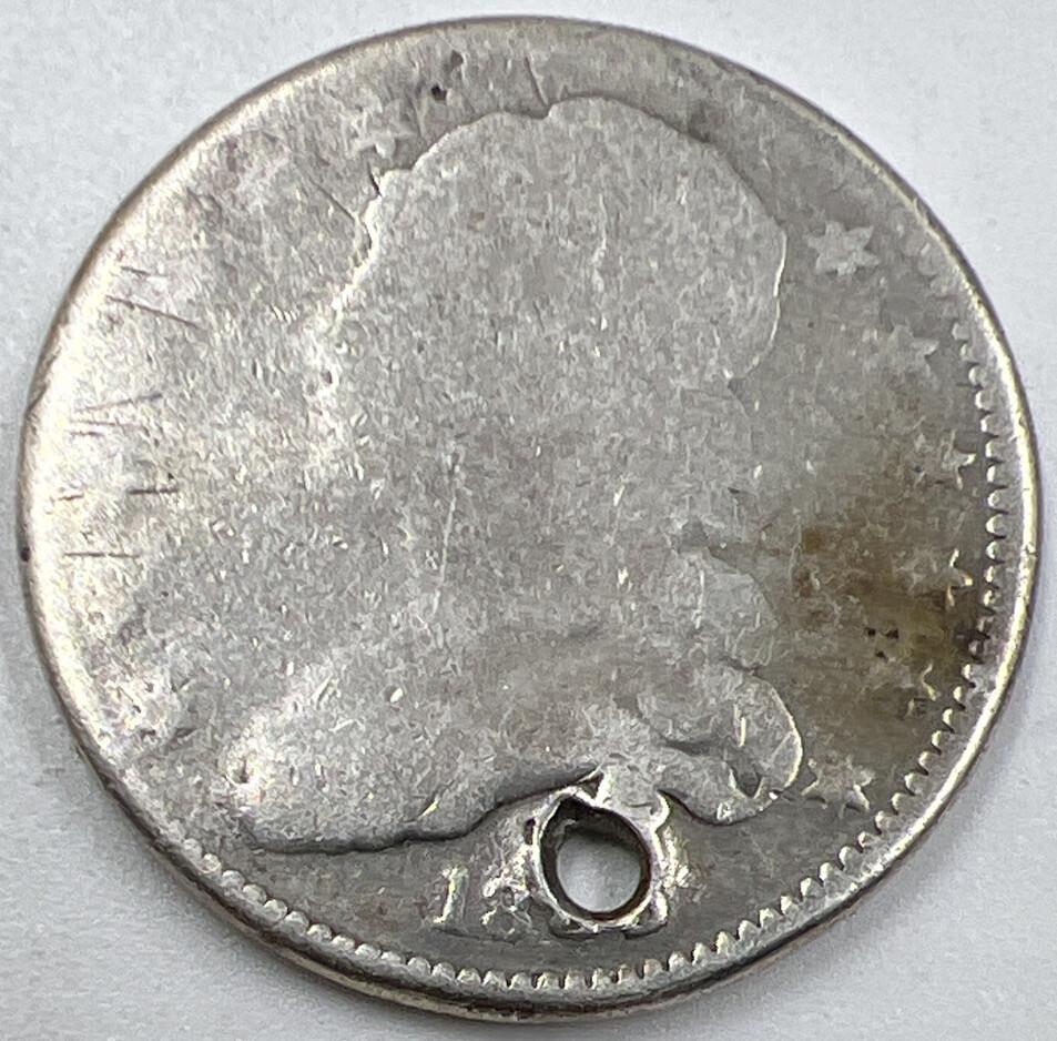 Capped Bust US USA Half Dollar | Silver Coin | Worn Grade | x861