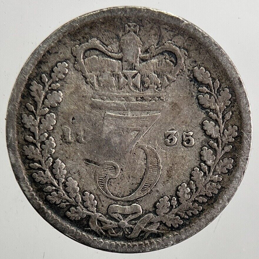 1835 William IV Threepence Silver Coin | Fine Collectable Grade