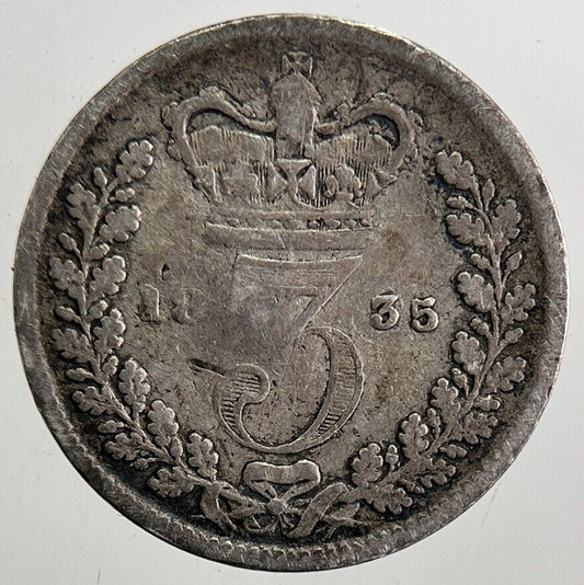 1835 William IV Threepence Silver Coin | Fine Collectable Grade