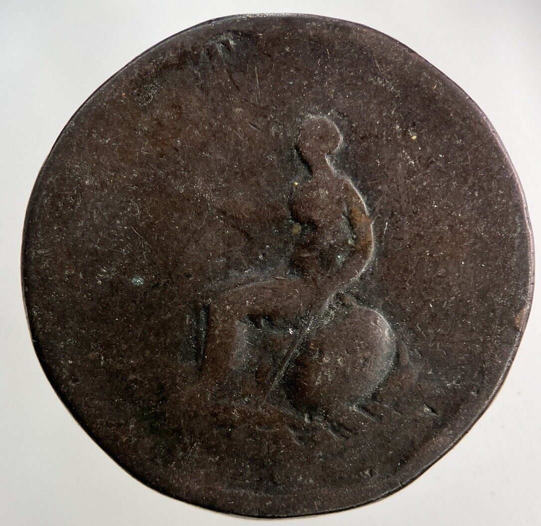 1799 George III 3rd Half-Penny Coin | Worn Grade