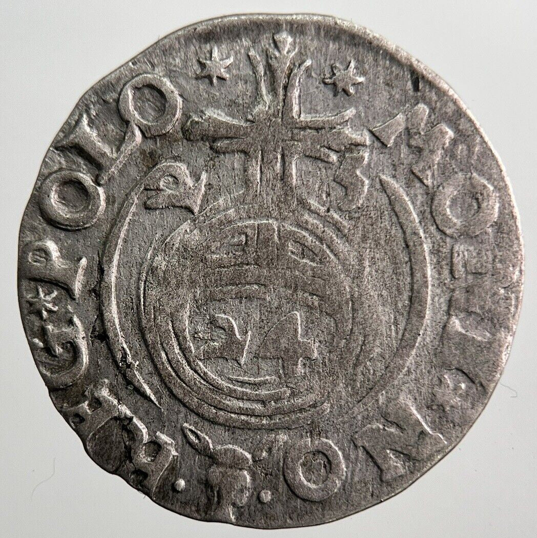 1625 Poland 3 Polker Silver Hammered Coin | Collectable Grade | a8082