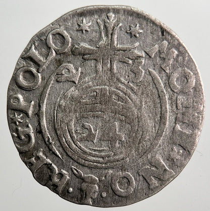 1625 Poland 3 Polker Silver Hammered Coin | Collectable Grade | a8082