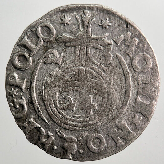 1625 Poland 3 Polker Silver Hammered Coin | Collectable Grade | a8082
