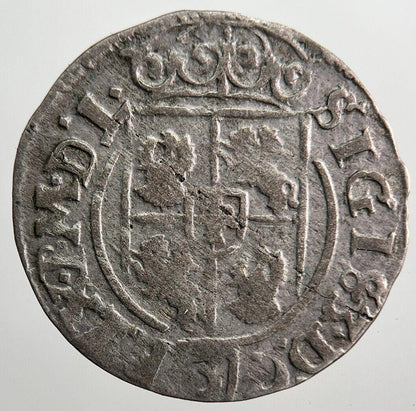 1625 Poland 3 Polker Silver Hammered Coin | Collectable Grade | a8082