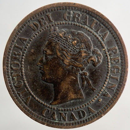 1881-H Canada Victoria One Cent Coin | Fine Collectable Grade