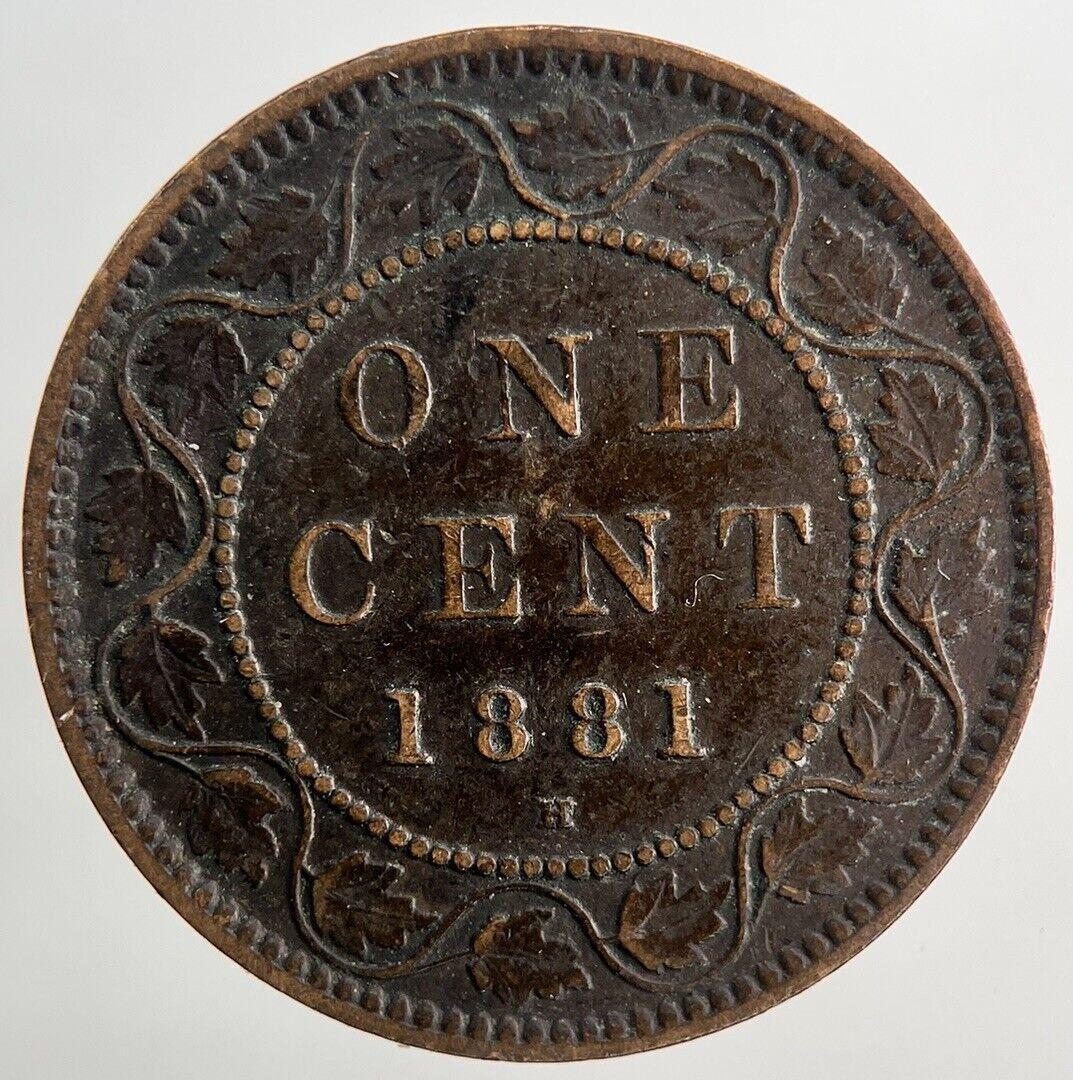 1881-H Canada Victoria One Cent Coin | Fine Collectable Grade