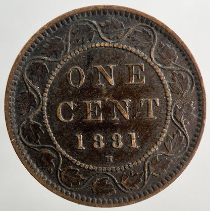 1881-H Canada Victoria One Cent Coin | Fine Collectable Grade