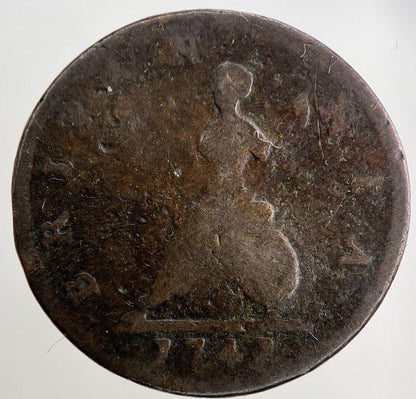 1741 George II 2nd Farthing Coin | Collectable Grade