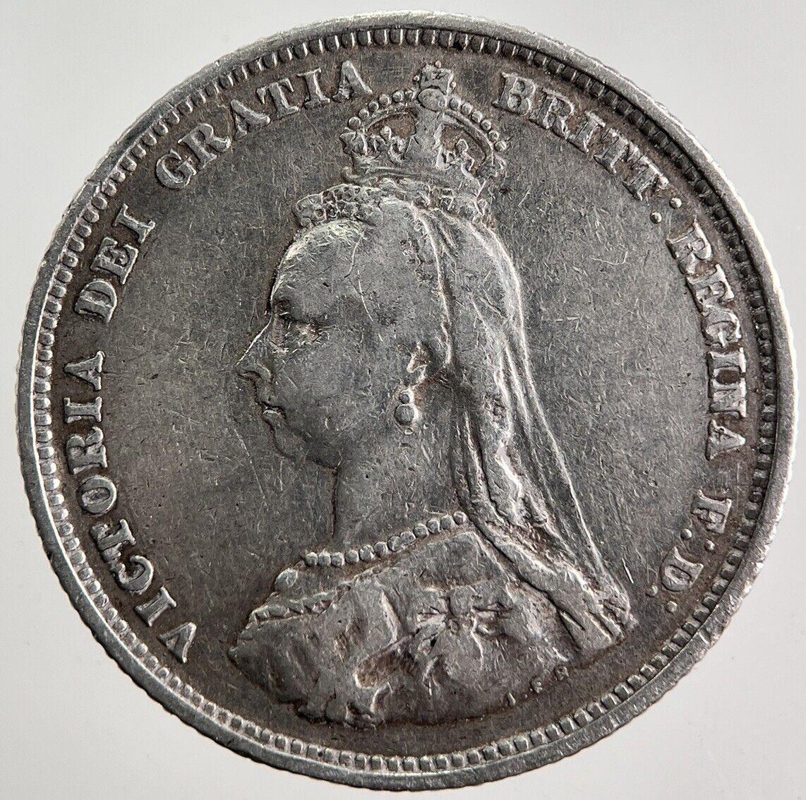 1887 Victoria Shilling Silver Coin | Fine Collectable Grade