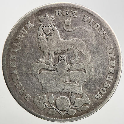 1826 George IV Shilling Silver Coin | Fair Grade | a167