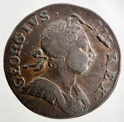 1773 George III 3rd Half-Penny Coin | Fine Collectable Grade