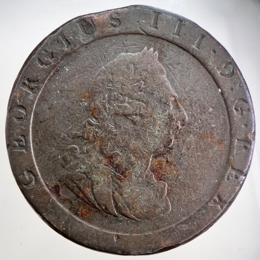 1797 George III 3rd Cartwheel One Penny Coin | Fine Collectable Grade