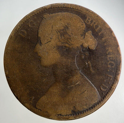 1862 Victoria One Penny Coin | Collectable Grade