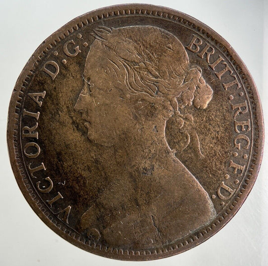 1861 Victoria One Penny Coin | Fine Collectable Grade