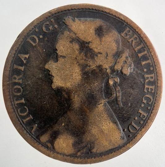 1877 Victoria One Penny Coin | Collectable Grade