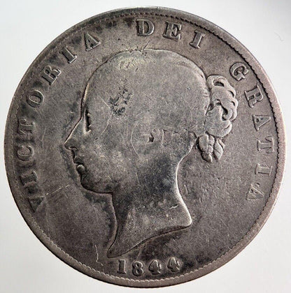 1844 Victoria Half-Crown Silver Coin | Collectable Grade