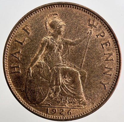 1926 George V Half-Penny Coin | Very High Grade