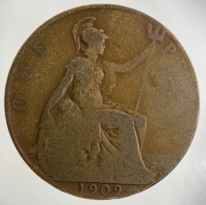 1909 Edward VII One Penny Coin | Collectable Grade