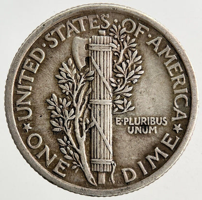 1919 US USA Mercury Dime Silver Coin | Fine Collectable Grade