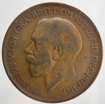 1922 George V One Penny Coin | Fine Collectable Grade
