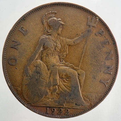 1922 George V One Penny Coin | Fine Collectable Grade