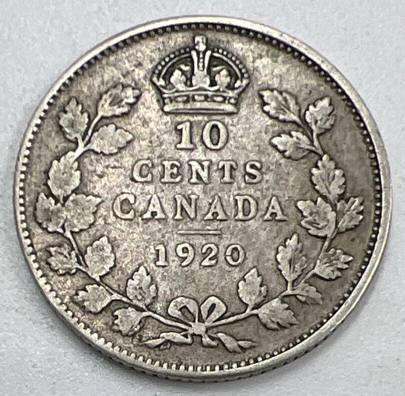 1910 Canadian 10 Cents Silver Coin | Collectable Grade | a1304