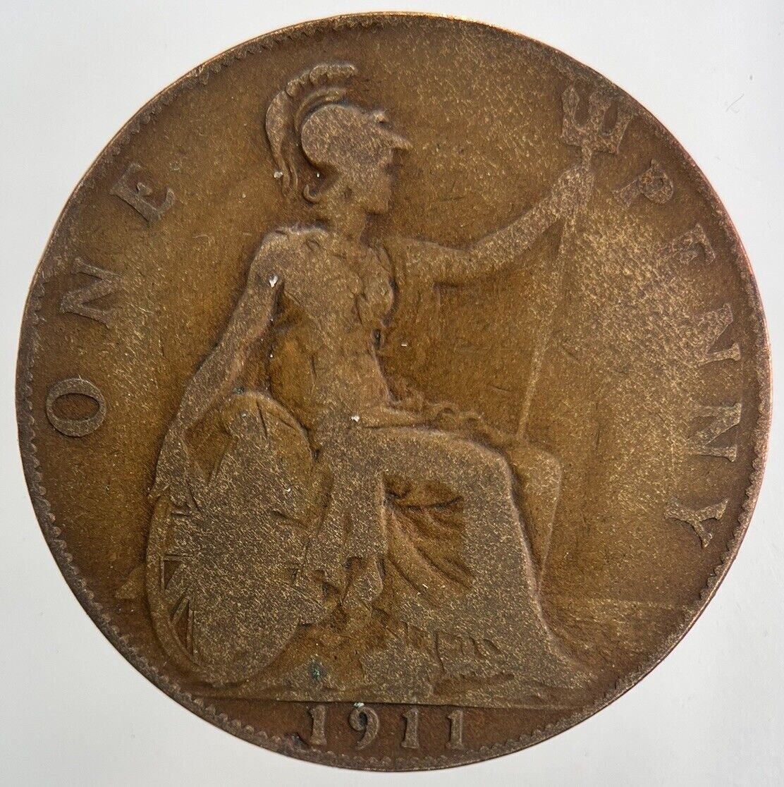 1911 George V One Penny Coin | Collectable Grade