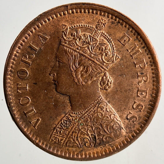 1895 India 1/2 Half Pice Coin | Very High Grade