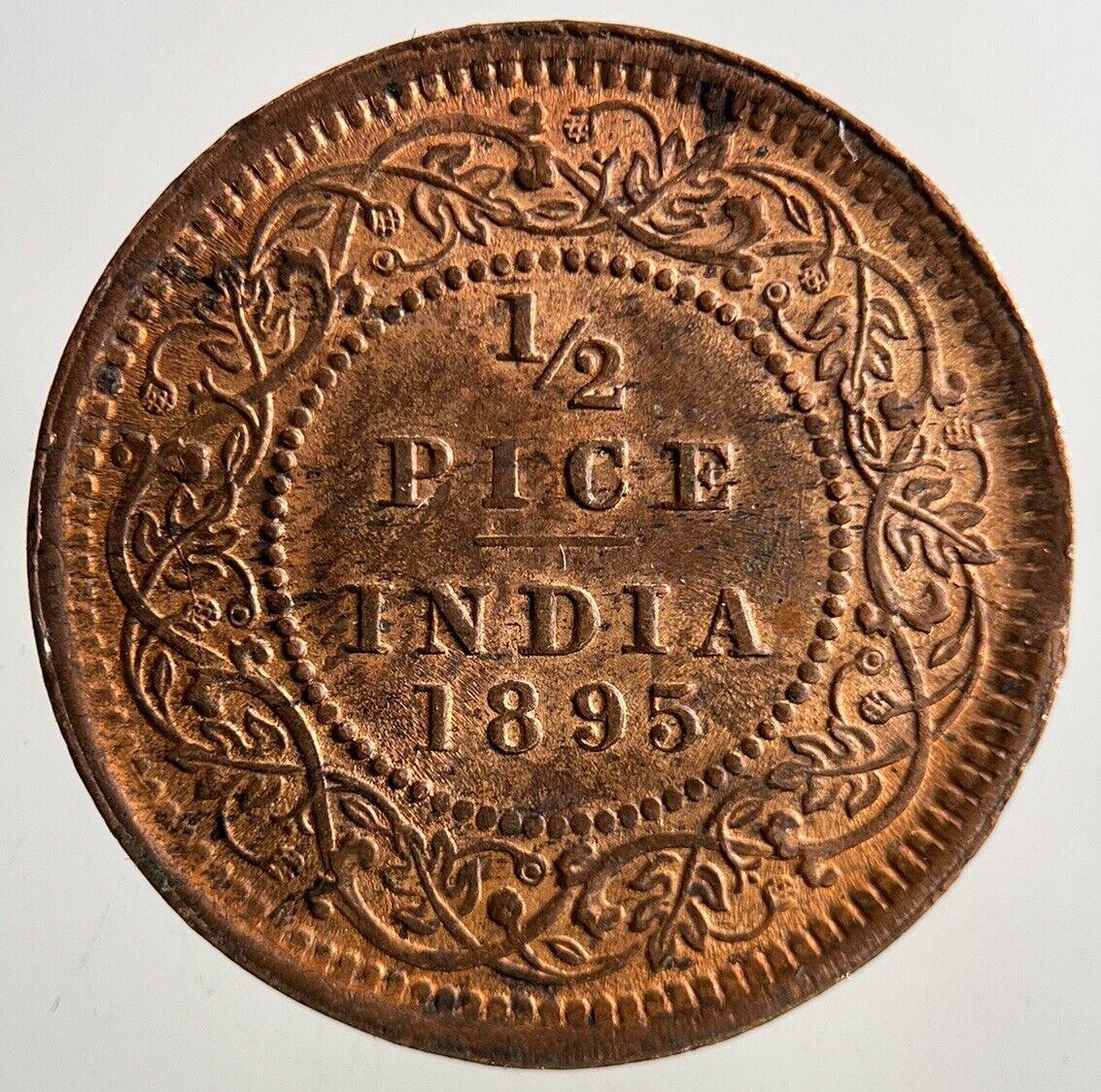 1895 India 1/2 Half Pice Coin | Very High Grade
