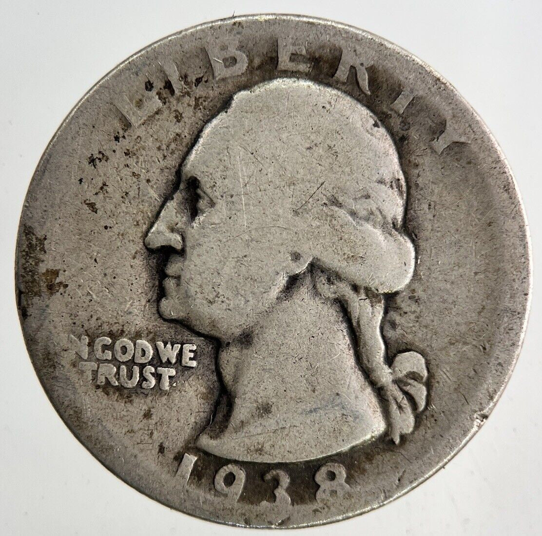 1938 US USA Quarter Dollar Silver Coin | Collectable Grade