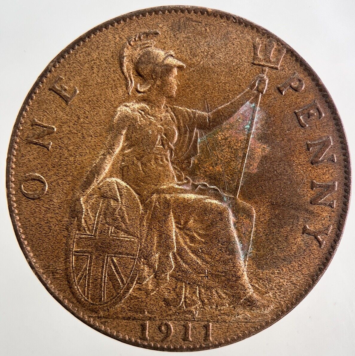 1911 George V One Penny Coin | Fine Collectable Grade