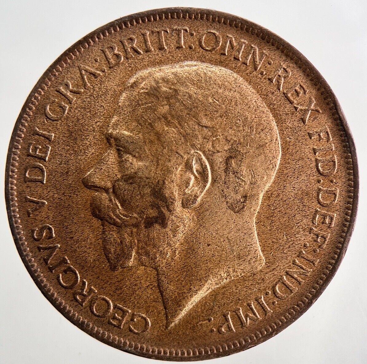 1911 George V One Penny Coin | Fine Collectable Grade