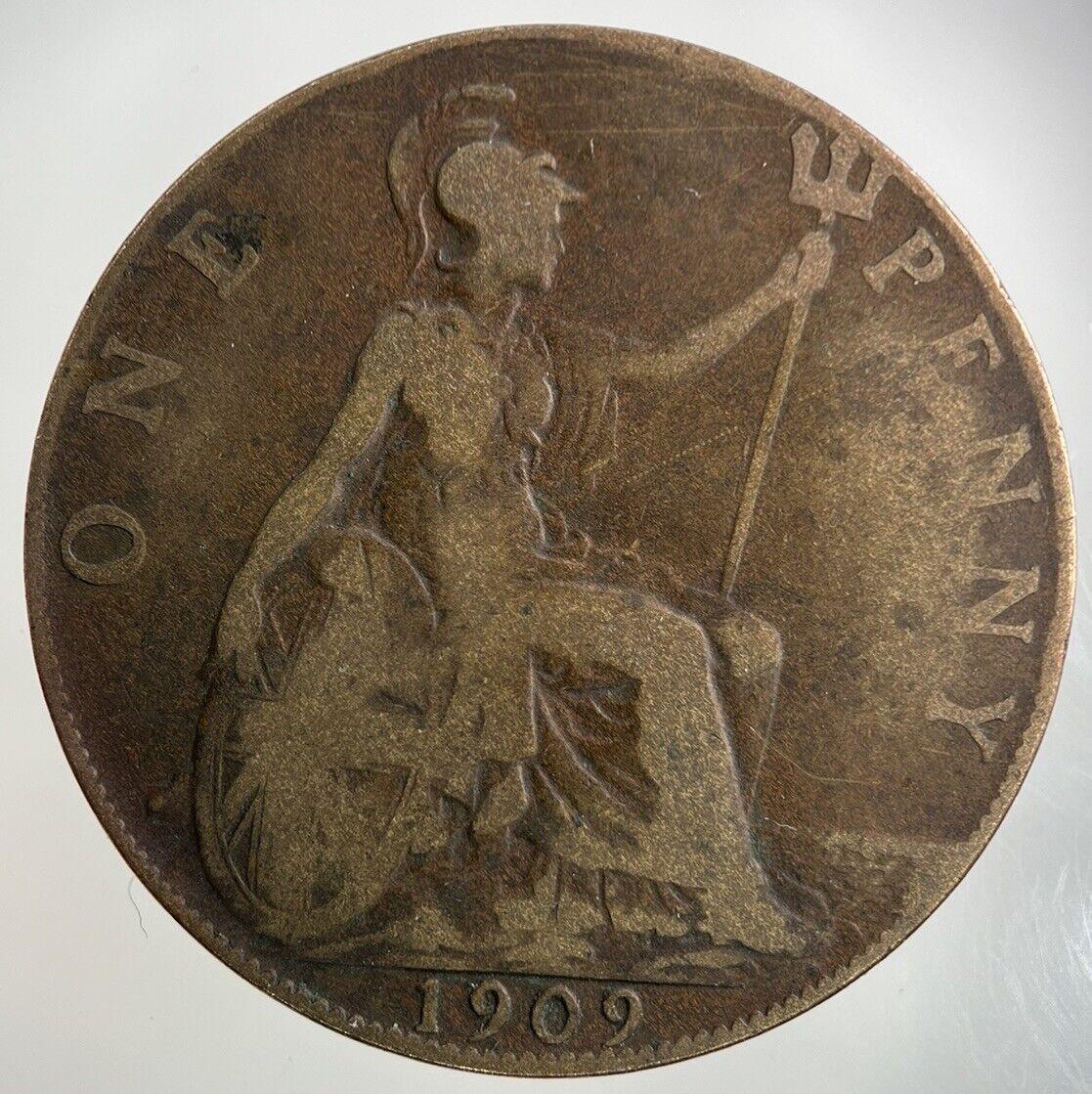 1909 Edward VII One Penny Coin | Collectable Grade