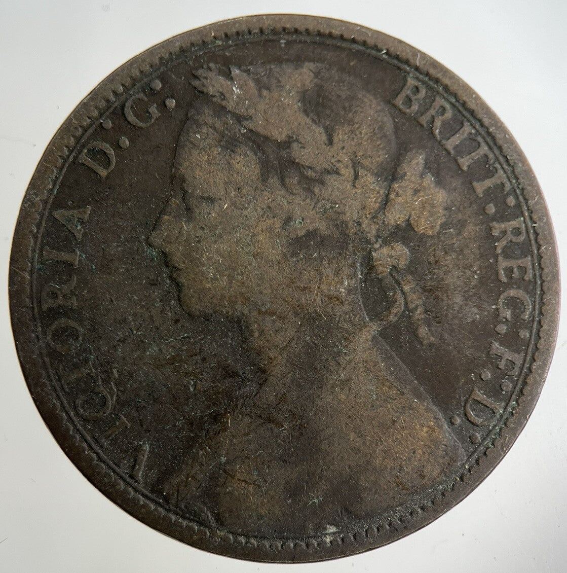 1877 Victoria One Penny Coin | Collectable Grade