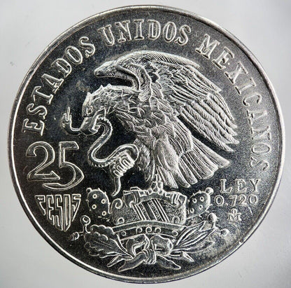 1968 Mexico 25 Pesos Silver Coin | Very High Grade