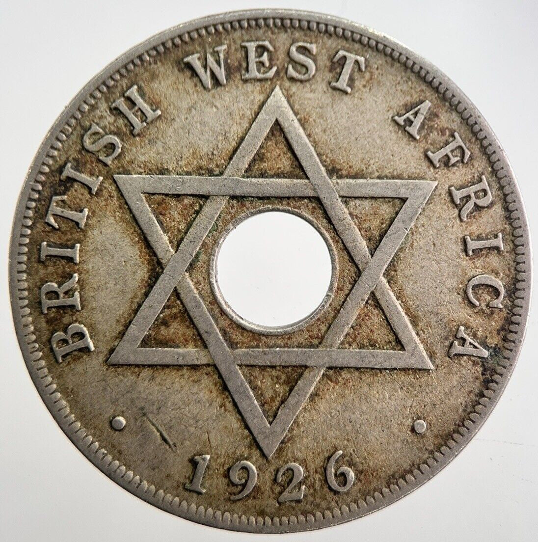 1926 West Africa 1 One Penny Coin | Fine Collectable Grade | a7573