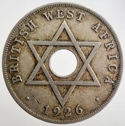1926 West Africa 1 One Penny Coin | Fine Collectable Grade | a7573