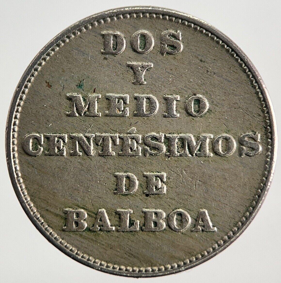 1929 Panama 2-1/2 Centesimos Balboa Coin | Very High Grade