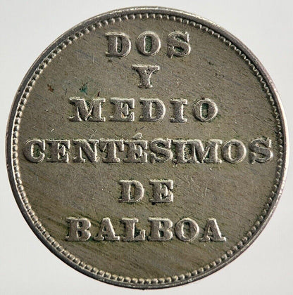 1929 Panama 2-1/2 Centesimos Balboa Coin | Very High Grade