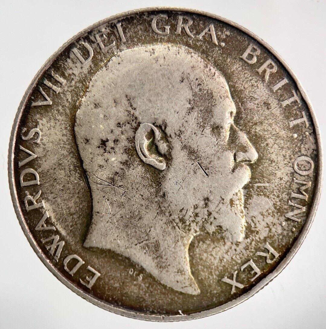 1908 Edward VII Half-Crown Silver Coin | Fine Collectable Grade