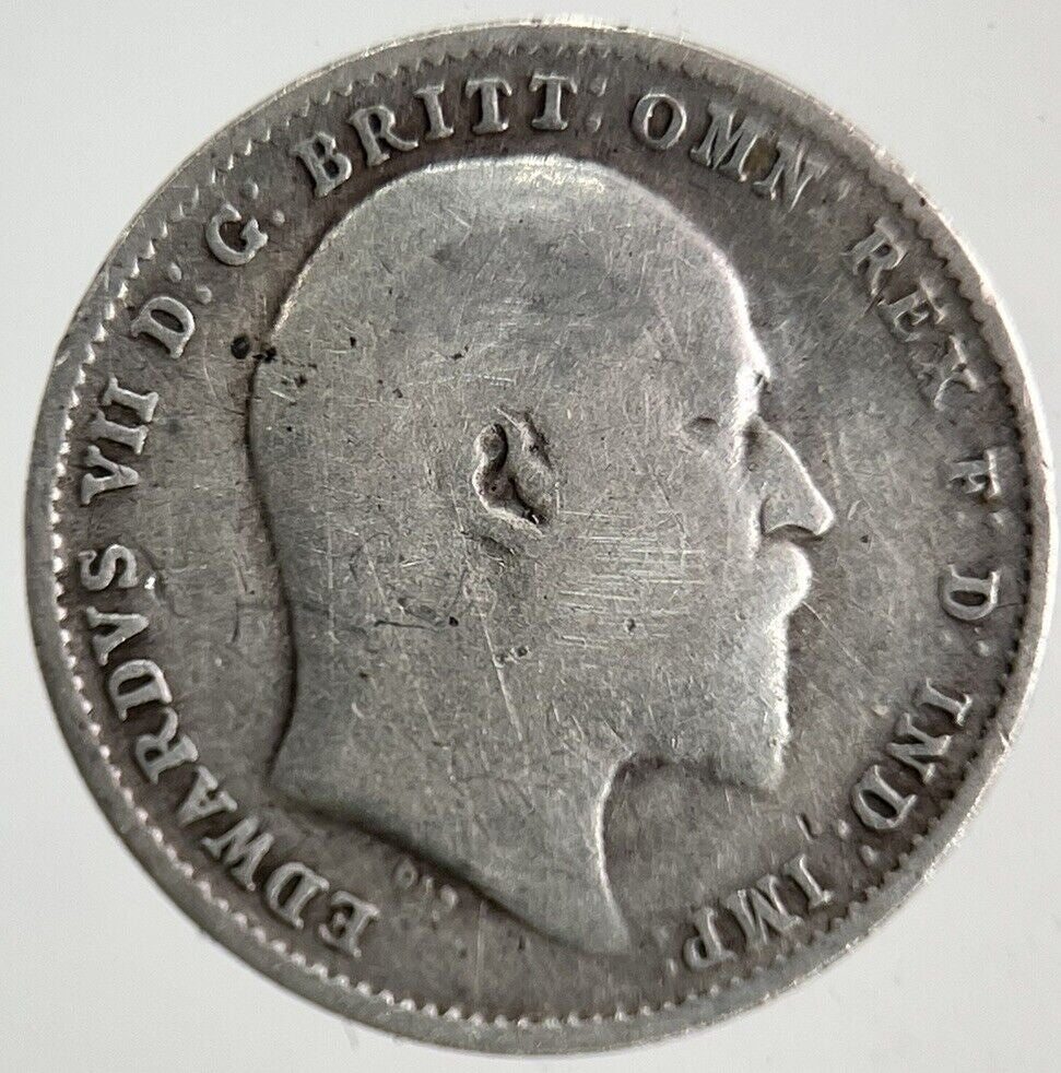 1907 Edward VII Threepence Silver Coin | Collectable Grade