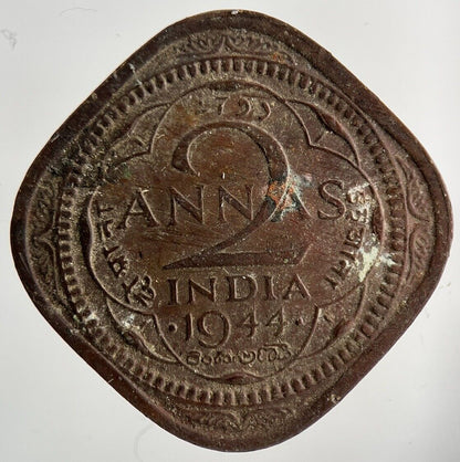 1944 India 2 Annas Coin | Collectable Grade