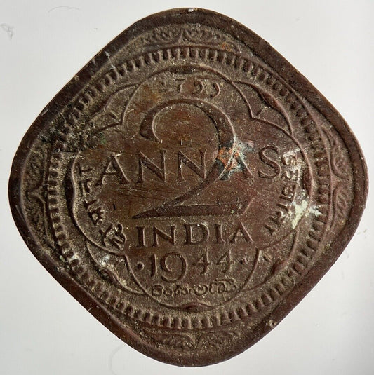1944 India 2 Annas Coin | Collectable Grade