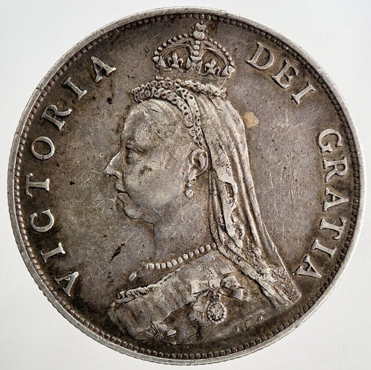 1887 Victoria Florin Silver Coin | Very High Grade | a9711