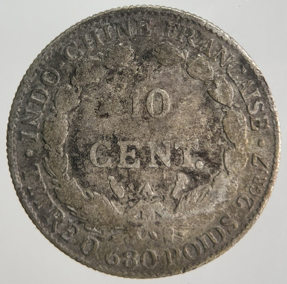 1920 10 Centimes Indo-China France Silver Coin | Collectable Grade