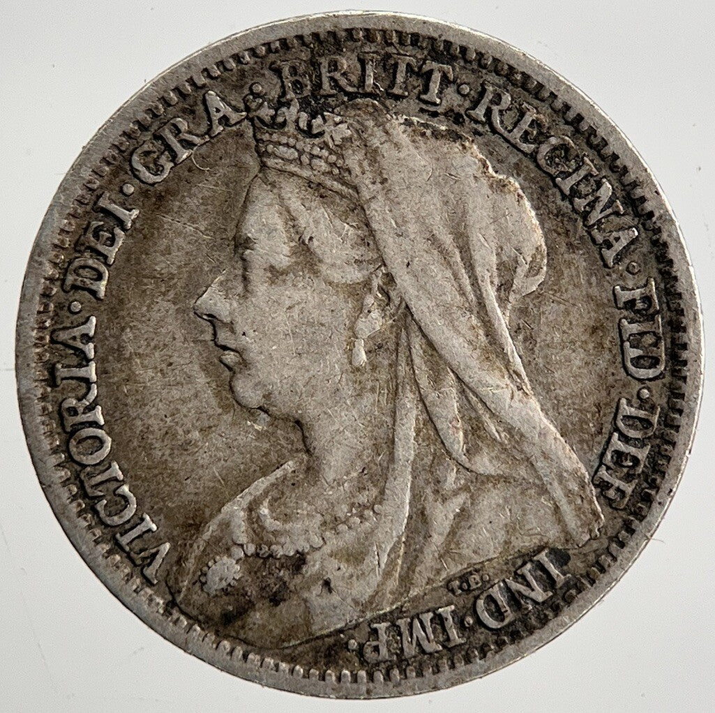1898 Victoria Threepence | British Silver Coin | Fine Collectable Grade | a2006