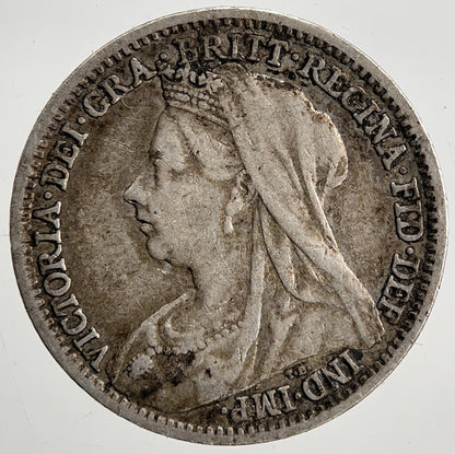 1898 Victoria Threepence | British Silver Coin | Fine Collectable Grade | a2006