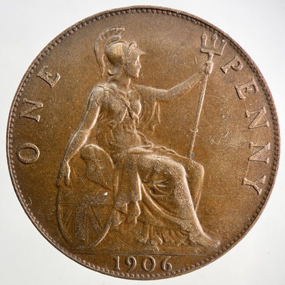 1906 Edward VII One Penny Coin | Very High Grade