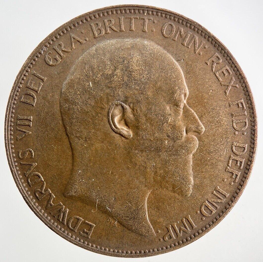 1906 Edward VII One Penny Coin | Very High Grade